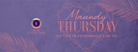 Minimalist Maundy Thursday Facebook cover Image Preview