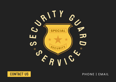 Top Badged Security Postcard Image Preview