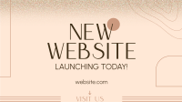 Simple Website Launch Facebook event cover Image Preview
