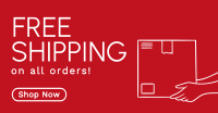 Minimalist Free Shipping Deals Facebook ad Image Preview