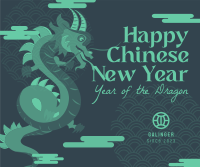 Chinese New Year Dragon  Facebook post Image Preview