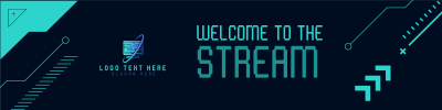 Welcome To The Stream Twitch banner Image Preview