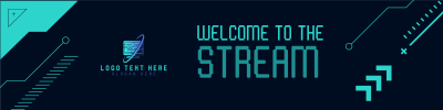 Welcome To The Stream Twitch Banner Image Preview