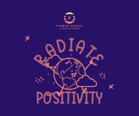 Positive Vibes Facebook Post Design
