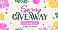 Spring Giveaway Flowers Facebook ad Image Preview
