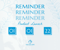 Reminder Product Launch Facebook Post Preview