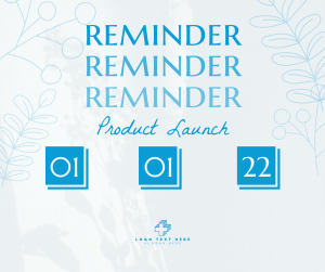 Reminder Product Launch Facebook post Image Preview