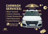 New Carwash Company Postcard Image Preview