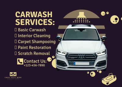 New Carwash Company Postcard Image Preview