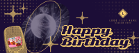 Retro Birthday Greeting Facebook cover Image Preview