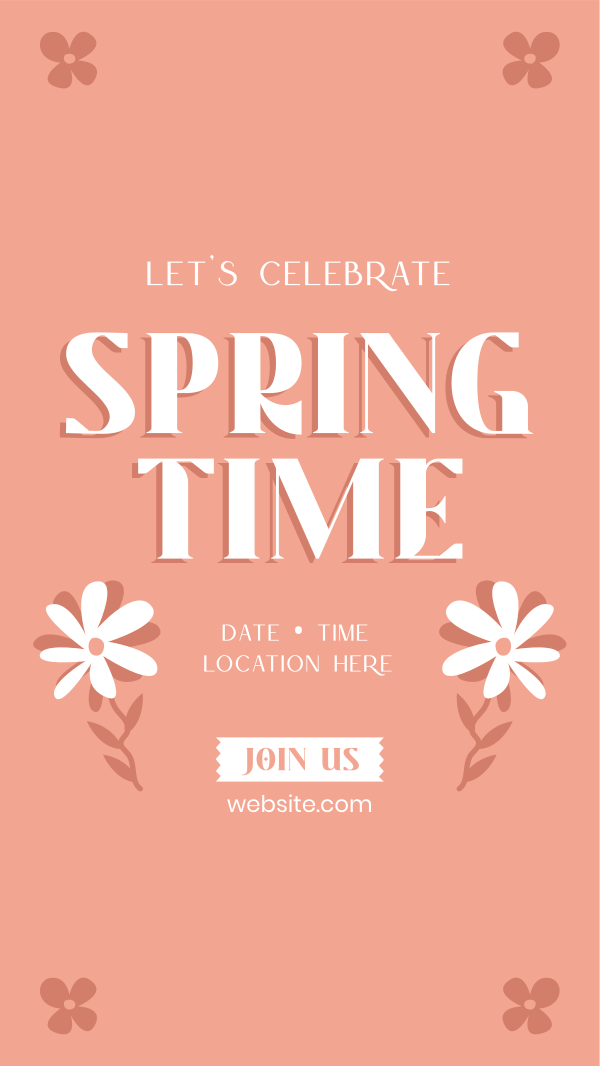 Springtime Celebration Instagram Story Design Image Preview