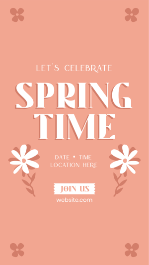 Springtime Celebration Instagram story Image Preview