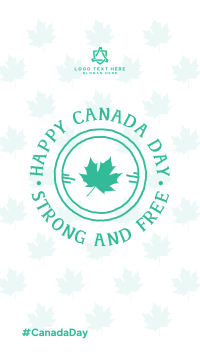 Canada Day Badge Facebook Story Design