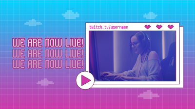 Gaming Livestream Facebook event cover Image Preview