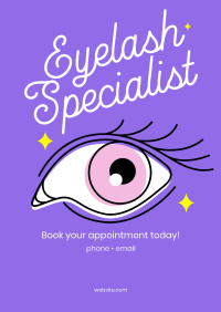 Eyelash Specialist Poster Design