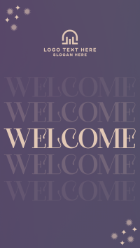 Gradient Sparkly Welcome Video Image Preview