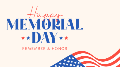 In Honor of Memorial Day Facebook event cover Image Preview