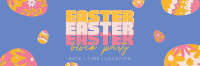 Easter Party Eggs Twitter Header Image Preview