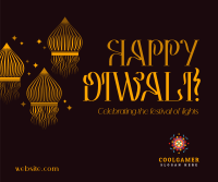 Diwali Floating Lamps Facebook post Image Preview