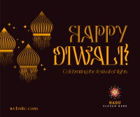 Diwali Floating Lamps Facebook post Image Preview
