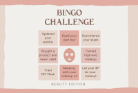 Beauty Bingo Challenge Pinterest Cover Design