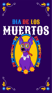 Day of the Dead Chupacabra Facebook Story Design