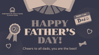 Illustration Father's Day Facebook Event Cover Design