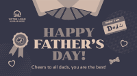 Illustration Father's Day Facebook event cover Image Preview