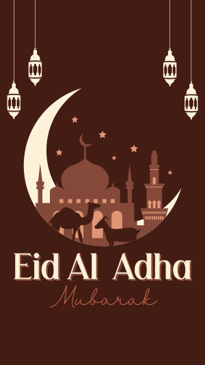 Blessed Eid Al Adha Instagram story Image Preview