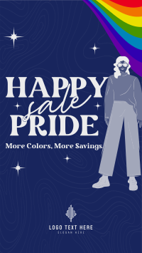 Modern Happy Pride Month Sale  TikTok video Image Preview