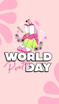 International Poetry Day Facebook Story Design