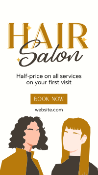 Fancy Hair Salon TikTok video Image Preview