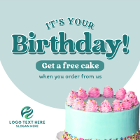 Birthday Cake Promo Instagram Post Image Preview