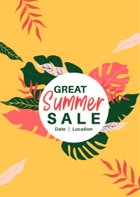 Great Summer Sale Flyer Design