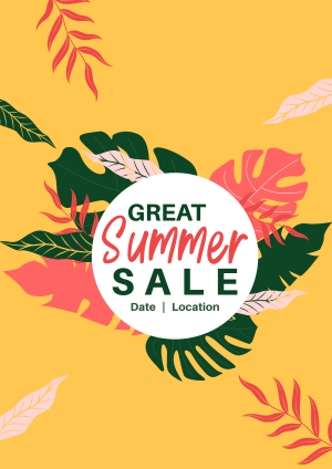 Great Summer Sale Flyer Image Preview