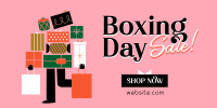 Boxing Shopping Sale Twitter post Image Preview