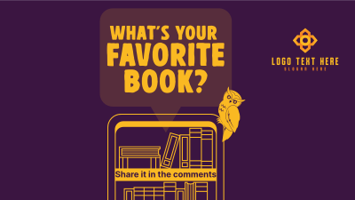 Q&A Favorite Book Facebook event cover Image Preview