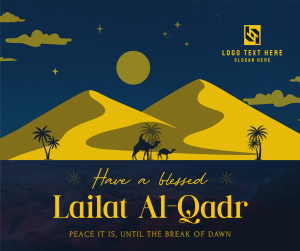 Blessed Lailat al-Qadr Facebook post Image Preview