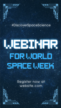 Space Week Webinars YouTube Short Design