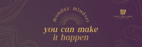 Monday Mindset Quote Twitter header (cover) Image Preview