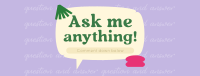 Interactive Question and Answer Facebook Cover Design