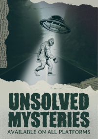 Rustic Unsolved Mysteries Flyer Design