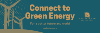 Green Energy Silhouette Twitter Header Design