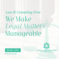 Making Legal Matters Manageable Instagram Post Image Preview