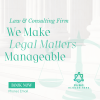 Making Legal Matters Manageable Instagram post Image Preview
