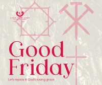 Minimalist Good Friday Greeting  Facebook post Image Preview