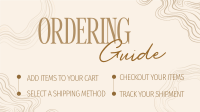 Elegant Marble Order Instructions Facebook Event Cover Design