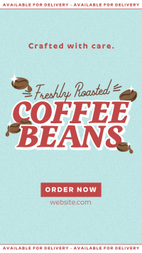 Minimalist Coffee Bean Delivery Instagram Reel Preview