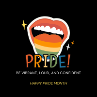 Say Pride Celebration Instagram Post Design