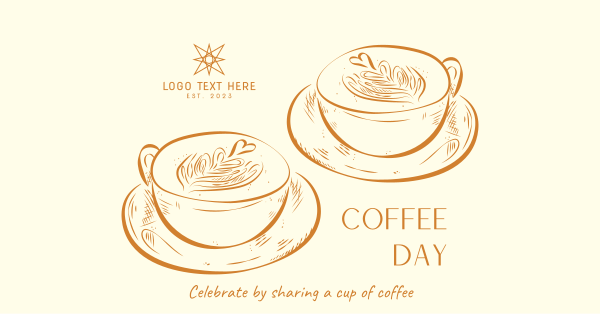 Coffee Day Latte  Facebook Ad Design Image Preview